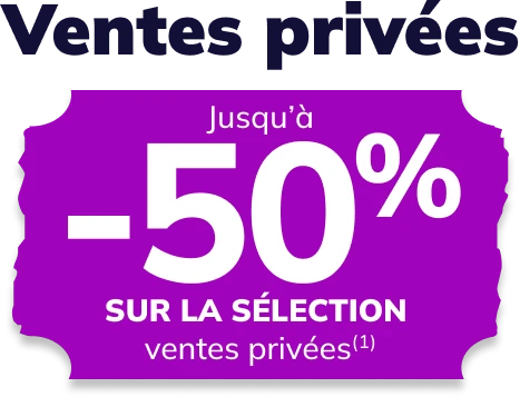 Prochainement: nos ventes privées
