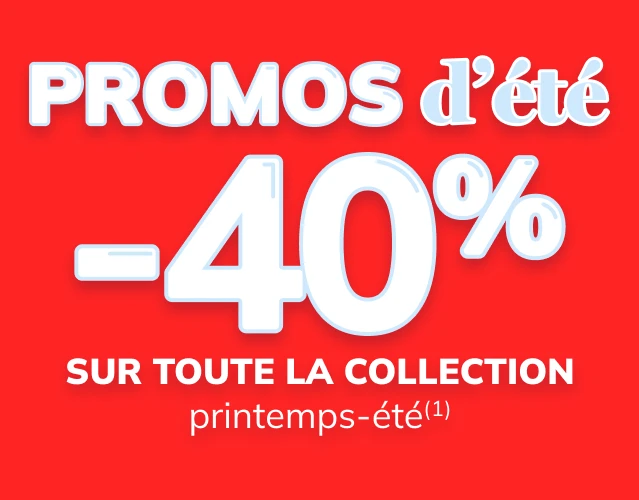 -40% sur toute la collection printemps-été