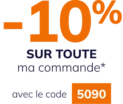 -10% sur tout dès 59€ d’achats* avec le code 5090