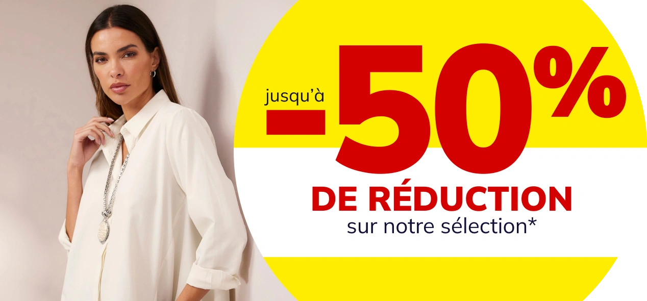 Jusqu'à -50% sur une sélection d'articles